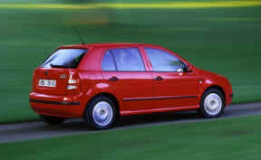 Skoda Fabia on the road